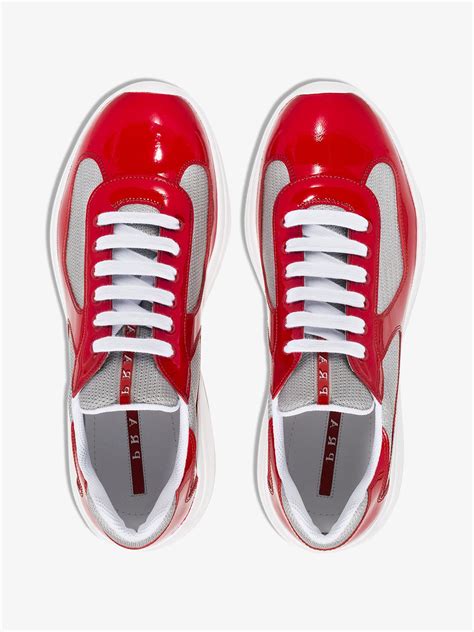 red prada cups|Prada red america's cup sneakers.